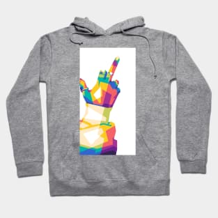 middle finger pop art Hoodie